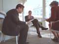 Michael Gerson with President Bush