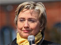 Democratic presidential candidate Hillary Clinton