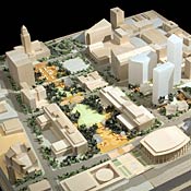 Model of proposed park in Grand Avenue project. 