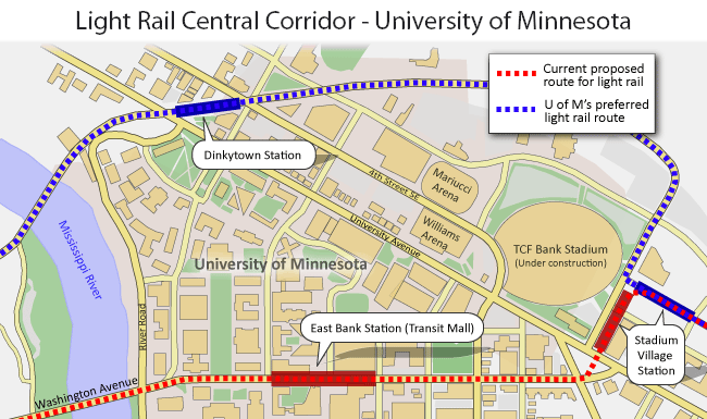 Central Corridor Map