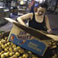 Woman at food bank