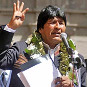 Bolivian President Evo Morales 