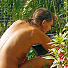 Celebrate gardening in the buff...