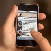 AP news on an iPhone 