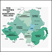 map of northern ireland 