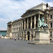 A replica of a palace that was bombed in Braunschweig, Germany, in a World War II firebombing raid. The remants were demolished in 1960 and rebuilt in 2007 as the facade to a mall.