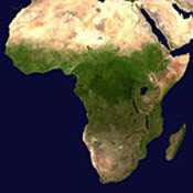 satellite view of Africa 