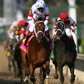 Kentucky Derby finish line 