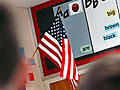 Students recite the Pledge