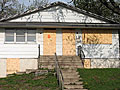 Boarded up