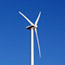 Electric windmills on a hill in California