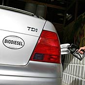 Car with biodiesel sticker 