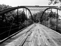 Historic Kern Bridge stands unused near Mankato