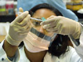 Woman in the lab