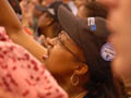 Obama rally attendees