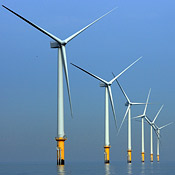 The Burbo Bank offshore wind farm in Liverpool 