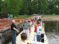 Boarding the ferry
