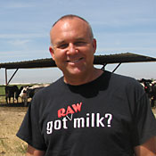 Dairyman Mark McAfee raw miilk t-shirt 