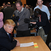 Donald Trump attends public inquiry in Aberdeen 