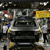 A Ford assembly line 