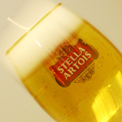 A glass of Stella Artois 