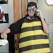 Dan Ariely in bee suit