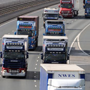 Truckers on the highway 