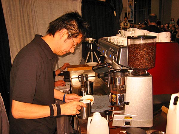 
                A barista in a latte art competition in Washington, D.C.
                                    (Stuart Cohen)
                                