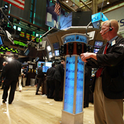 Traders on floor of the New York Stock Exchange 