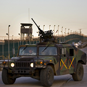 A U.S. military humvee 