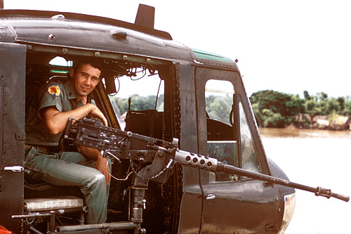 
                    Weekend America guest Ed Vick as a military man in Vietnam.
                                            (Courtesy Iraq and Afghanistan Veterans of America)
                                        