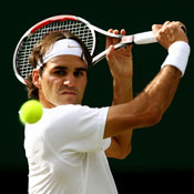 Roger Federer of Switzerland 