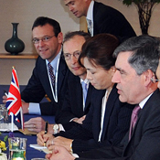 Gordon Brown at G8 