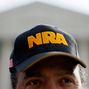 Steve Brown in an NRA hat 