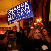 A Barack Obama support in London 