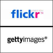 flickr & getty images logos 