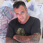 Tattoo artist Albert Sgambati 