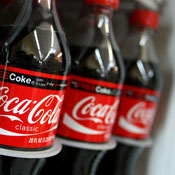 coke coca-cola bottles 