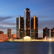 Skyline of Detroit, Mich. 