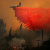 fallbrook wildfire air drop 