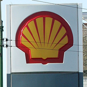 Sign from a Shell gas station 