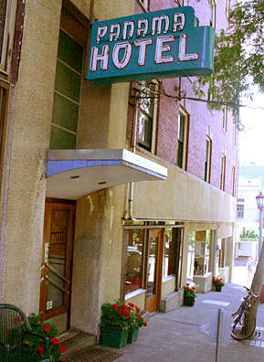 
                    This is the original neon sign for the hotel. Jan had it restored shortly after she purchased the building.
                                            (David Weinberg)
                                        