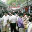 Shoppers browse stalls at Beijing's Silk Market