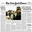 The front page of the New York Times