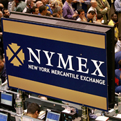 Sign at the New York Mercantile Exchange 