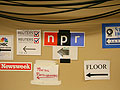 Media signs point the way at the DNC
