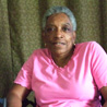 Betty Davis in her FEMA trailer.
