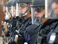 Police in riot gear