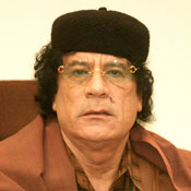 Libyan Leader Muammar Gadaffi 