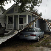 Gustav damage to home 